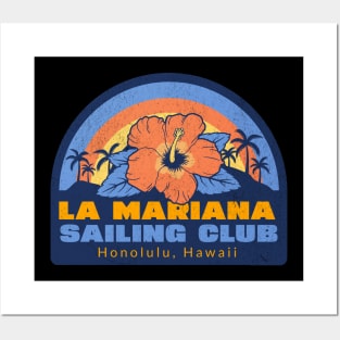 La Mariana Sailing Club Honolulu Hawaii Tiki Bar Hawaiin Vintage Collection Posters and Art